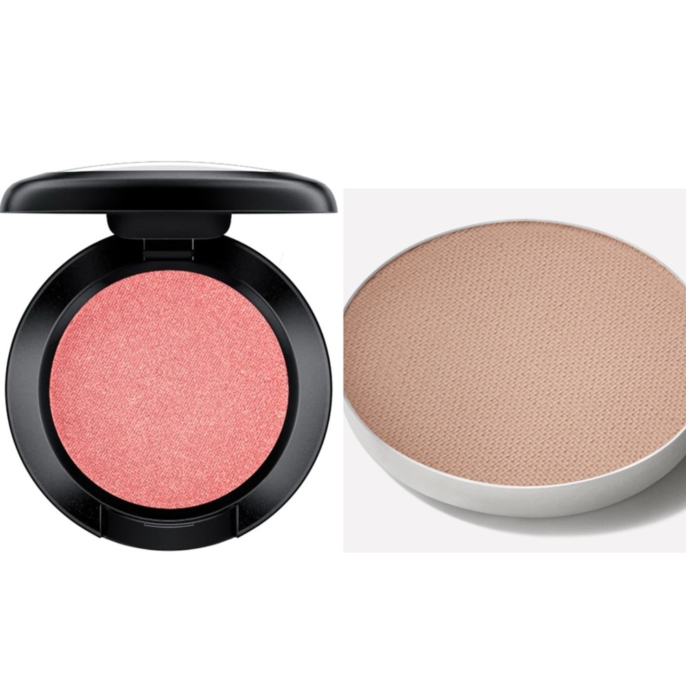 MAC eyeshadow Omega+In Living Pink bundle